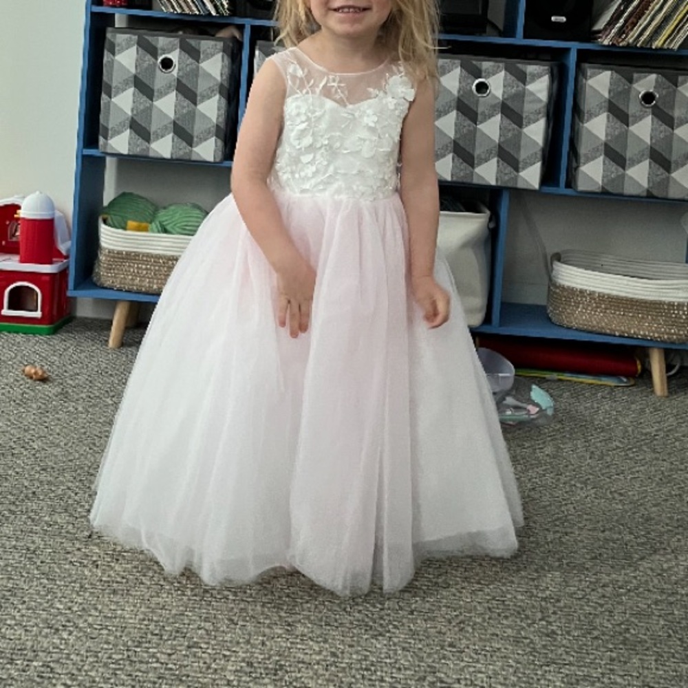 JJ’s House, flower girl dress. Dusty rose color, size 3T